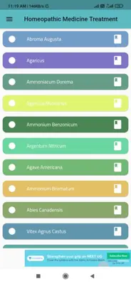 Homeopathic Medicine Treatment android App screenshot 1